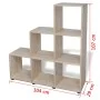 Ladder-shaped bookcase 107 cm white by vidaXL, Bookcases and shelves - Ref: Foro24-242553, Price: 94,46 €, Discount: %