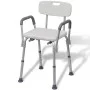 Weißer Duschstuhl aus Aluminium von vidaXL, Duschsitze und Bänke - Ref: Foro24-110129, Preis: 106,78 €, Rabatt: %