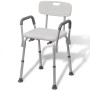 Weißer Duschstuhl aus Aluminium von vidaXL, Duschsitze und Bänke - Ref: Foro24-110129, Preis: 109,19 €, Rabatt: %