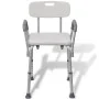 Weißer Duschstuhl aus Aluminium von vidaXL, Duschsitze und Bänke - Ref: Foro24-110129, Preis: 106,78 €, Rabatt: %