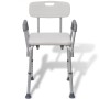 Weißer Duschstuhl aus Aluminium von vidaXL, Duschsitze und Bänke - Ref: Foro24-110129, Preis: 109,19 €, Rabatt: %