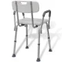Silla de ducha de aluminio blanco de vidaXL, Asientos y bancos para duchas - Ref: Foro24-110129, Precio: 106,76 €, Descuento: %