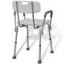 Weißer Duschstuhl aus Aluminium von vidaXL, Duschsitze und Bänke - Ref: Foro24-110129, Preis: 109,19 €, Rabatt: %