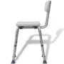 Weißer Duschstuhl aus Aluminium von vidaXL, Duschsitze und Bänke - Ref: Foro24-110129, Preis: 106,78 €, Rabatt: %
