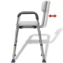 Weißer Duschstuhl aus Aluminium von vidaXL, Duschsitze und Bänke - Ref: Foro24-110129, Preis: 109,19 €, Rabatt: %