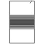 Shower screen made of transparent black ESG glass 115x195 cm by , Shower walls and screens - Ref: Foro24-152148, Price: 195,3...