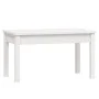 Gartenbank aus massivem weißem Kiefernholz 80x44x45 cm von , Gartenbänke - Ref: Foro24-823998, Preis: 58,08 €, Rabatt: %