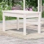 Gartenbank aus massivem weißem Kiefernholz 80x44x45 cm von , Gartenbänke - Ref: Foro24-823998, Preis: 58,08 €, Rabatt: %