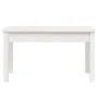 Gartenbank aus massivem weißem Kiefernholz 80x44x45 cm von , Gartenbänke - Ref: Foro24-823998, Preis: 58,08 €, Rabatt: %