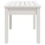 Gartenbank aus massivem weißem Kiefernholz 80x44x45 cm von , Gartenbänke - Ref: Foro24-823998, Preis: 58,08 €, Rabatt: %