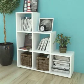 Ladder-shaped bookcase 107 cm white by vidaXL, Bookcases and shelves - Ref: Foro24-242552, Price: 85,29 €, Discount: %