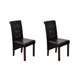Esszimmerstühle 2 Einheiten Kunstleder braun von , Essstühle - Ref: Foro24-60622, Preis: 190,30 €, Rabatt: %