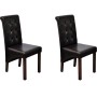 Esszimmerstühle 2 Einheiten Kunstleder braun von , Essstühle - Ref: Foro24-60622, Preis: 193,61 €, Rabatt: %