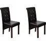Sillas de comedor 2 unidades cuero sintético marrón de , Sillas de comedor - Ref: Foro24-60622, Precio: 190,27 €, Descuento: %