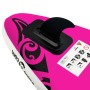 Juego de tabla de paddle surf hinchable rosa 366x7