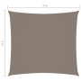 Toldo de vela cuadrado tela Oxford gris taupe 4x4 m by , Umbrellas - Ref: Foro24-135414, Price: 43,54 €, Discount: %