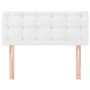 Kopfteil aus weißem Kunstleder, 100 x 5 x 78/88 cm von , Kopf- und Fußteile - Ref: Foro24-346445, Preis: 42,89 €, Rabatt: %