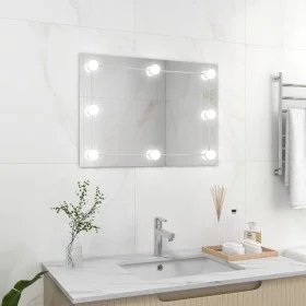 Frameless Wall Mirror with LED Lights Rectangular Glass by , Mirrors - Ref: Foro24-3078643, Price: 46,10 €, Discount: %