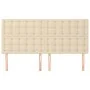 Headboards 4 units of cream-colored fabric 100x5x78/88 cm by , Headboards and footboards - Ref: Foro24-3116793, Price: 140,21...