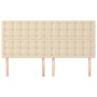 Kopfteile 4 Einheiten aus cremefarbenem Stoff 100x5x78/88 cm von , Kopf- und Fußteile - Ref: Foro24-3116793, Preis: 109,78 €,...
