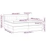 Box spring bed with cream fabric mattress 200x200 cm by , Beds and slatted bases - Ref: Foro24-3130062, Price: 559,31 €, Disc...