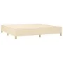 Box spring bed with cream fabric mattress 200x200 cm by , Beds and slatted bases - Ref: Foro24-3132342, Price: 638,12 €, Disc...