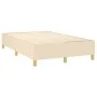 Box spring bed with mattress and LED cream fabric 120x200 cm by , Beds and slatted bases - Ref: Foro24-3135746, Price: 431,26...