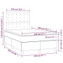 Box spring bed with mattress and LED cream fabric 120x200 cm by , Beds and slatted bases - Ref: Foro24-3135746, Price: 428,47...