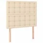 Box spring bed with cream fabric mattress 120x200 cm by , Beds and slatted bases - Ref: Foro24-3136906, Price: 457,85 €, Disc...