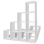 Ladder-shaped bookcase 142 cm white by vidaXL, Bookcases and shelves - Ref: Foro24-242550, Price: 137,15 €, Discount: %