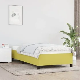 Green fabric bed frame 90x200 cm by , Beds and slatted bases - Ref: Foro24-347041, Price: 72,70 €, Discount: %