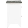 Mesitas de noche con cajones 2 unidades gris y blanco de vidaXL, Mesitas de noche - Ref: Foro24-242041, Precio: 71,96 €, Desc...