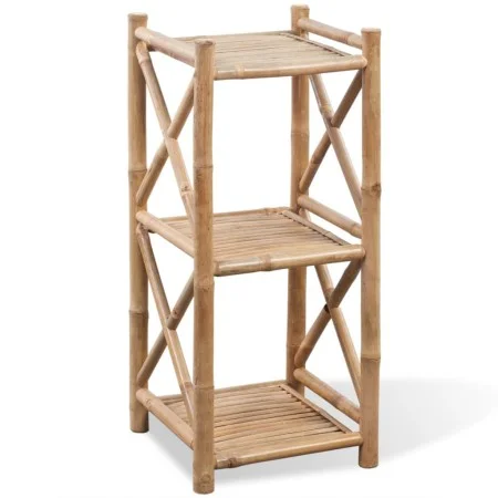 Square 3-Level Bamboo Shelf by vidaXL, Bookcases and shelves - Ref: Foro24-242491, Price: 70,62 €, Discount: %