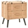 Mesita de noche madera maciza de abeto 50x35x57 cm de vidaXL, Mesitas de noche - Ref: Foro24-245771, Precio: 124,99 €, Descue...