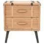 Mesita de noche madera maciza de abeto 50x35x57 cm de vidaXL, Mesitas de noche - Ref: Foro24-245771, Precio: 124,99 €, Descue...