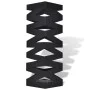 Square umbrella stand support for black steel walking sticks 48.5 cm by vidaXL, umbrella stands - Ref: Foro24-242469, Price: ...