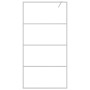 Silver transparent ESG glass shower screen 100x195 cm by , Shower walls and screens - Ref: Foro24-152137, Price: 168,70 €, Di...
