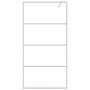 Silver transparent ESG glass shower screen 100x195 cm by , Shower walls and screens - Ref: Foro24-152137, Price: 165,67 €, Di...