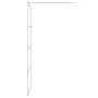 Silver transparent ESG glass shower screen 100x195 cm by , Shower walls and screens - Ref: Foro24-152137, Price: 165,67 €, Di...
