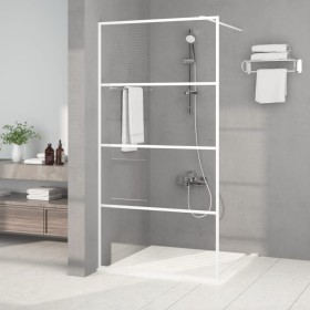 Transparente Duschwand aus weißem ESG-Glas, 100 x 195 cm von , Duschwände und Duschwände - Ref: Foro24-152142, Preis: 149,91 ...