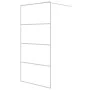 Transparente Duschwand aus weißem ESG-Glas, 100 x 195 cm von , Duschwände und Duschwände - Ref: Foro24-152142, Preis: 158,16 ...