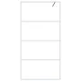 Mampara de ducha vidrio ESG transparente blanco 100x195 cm de , Paredes y mamparas de ducha - Ref: Foro24-152142, Precio: 152...