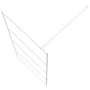 Mampara de ducha vidrio ESG transparente blanco 100x195 cm de , Paredes y mamparas de ducha - Ref: Foro24-152142, Precio: 152...
