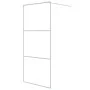 Transparente Duschwand aus weißem ESG-Glas, 90 x 195 cm von , Duschwände und Duschwände - Ref: Foro24-152121, Preis: 142,33 €...