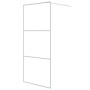 Transparente Duschwand aus weißem ESG-Glas, 90 x 195 cm von , Duschwände und Duschwände - Ref: Foro24-152121, Preis: 144,29 €...
