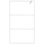 Transparent white ESG glass shower screen 115x195 cm by , Shower walls and screens - Ref: Foro24-152123, Price: 167,98 €, Dis...