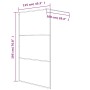 Transparente Duschwand aus weißem ESG-Glas, 115 x 195 cm von , Duschwände und Duschwände - Ref: Foro24-152123, Preis: 167,98 ...