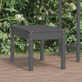 Garden bench solid gray pine wood 80x44x45 cm by , garden benches - Ref: Foro24-823999, Price: 59,04 €, Discount: %