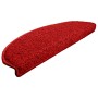 Felpudos para escaleras 15 unidades 65x21x4 cm Rojo