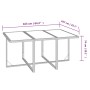 Set comedor jardín 7 pzas y cojines ratán sintético gris